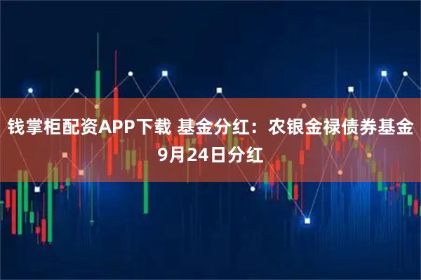 钱掌柜配资APP下载 基金分红：农银金禄债券基金9月24日分红